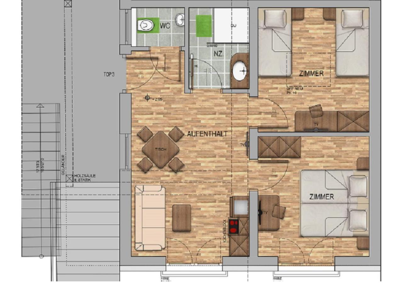 Apartmenthaus Strasswirt De Luxe Tröpolach Eksteriør bilde